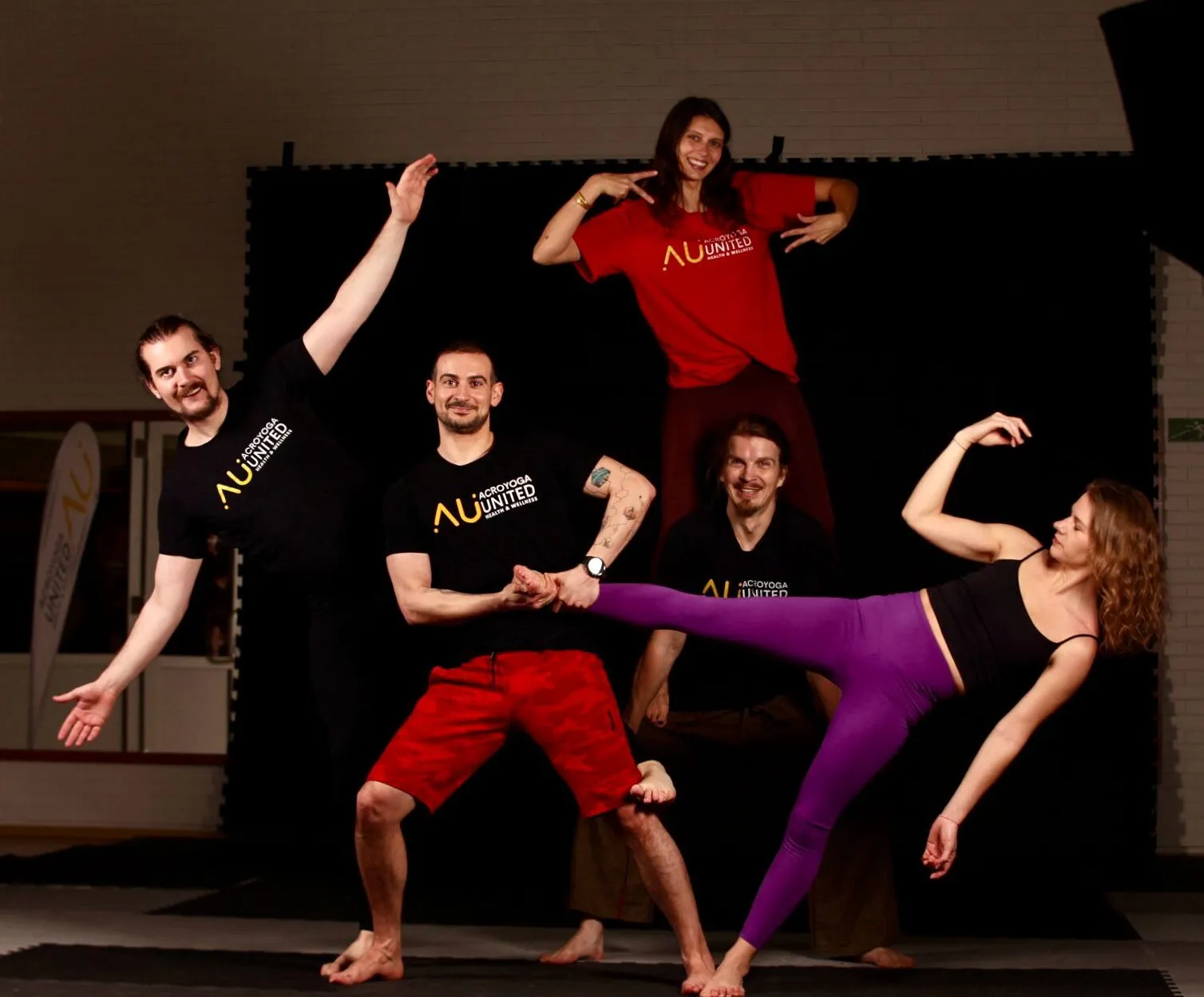 AcroYoga practice in Vilnius